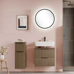 Holzdekor Badezimmer-Möbel Set - Ucaida (dreiteilig)