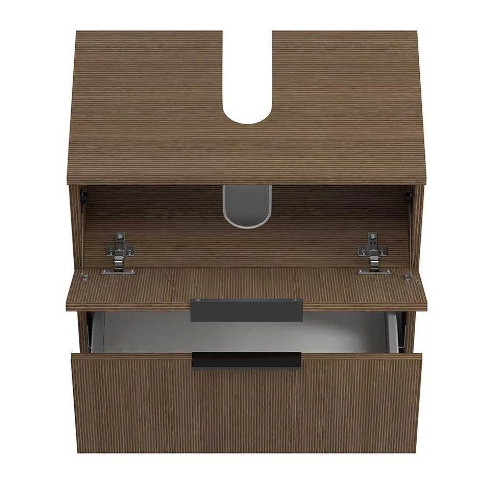 Holzdekor Badezimmer-Möbel Set - Ucaida (dreiteilig)