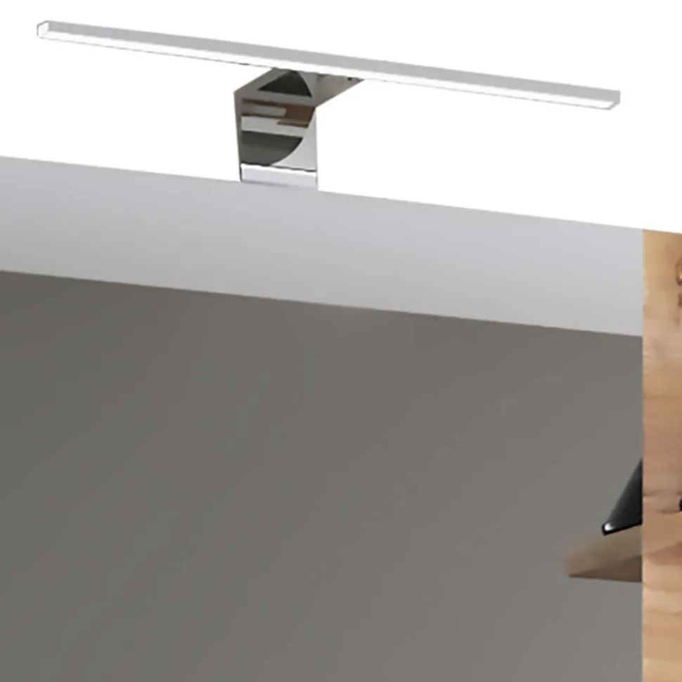 Holzlook Bad mit Doppel-Waschtisch - Ursela (vierteilig)