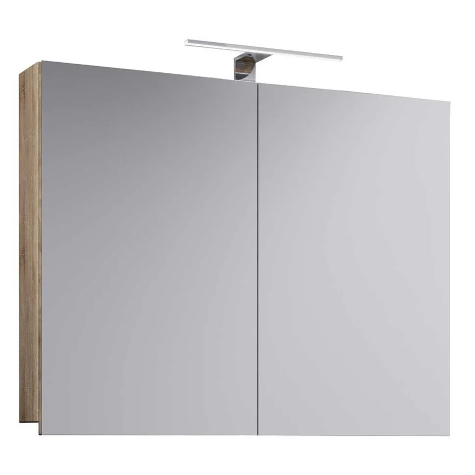 Holznachbildung Badezimmer Möbel - Caleena (vierteilig)