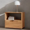 Holz-Nachtkommode aus Wildeiche - Kassanda