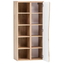 Holzoptik Badmöbel mit Baumkante - Tofias (dreiteilig)