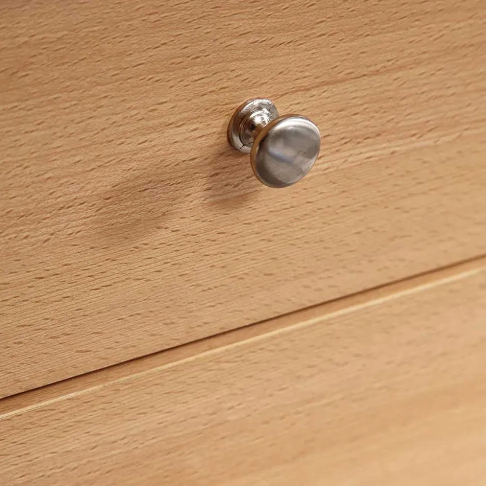 Holzoptik Kommode mit fünf Schubladen - Estelany