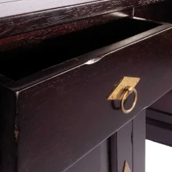 Holzschreibtisch Islando aus Akazie Massivholz