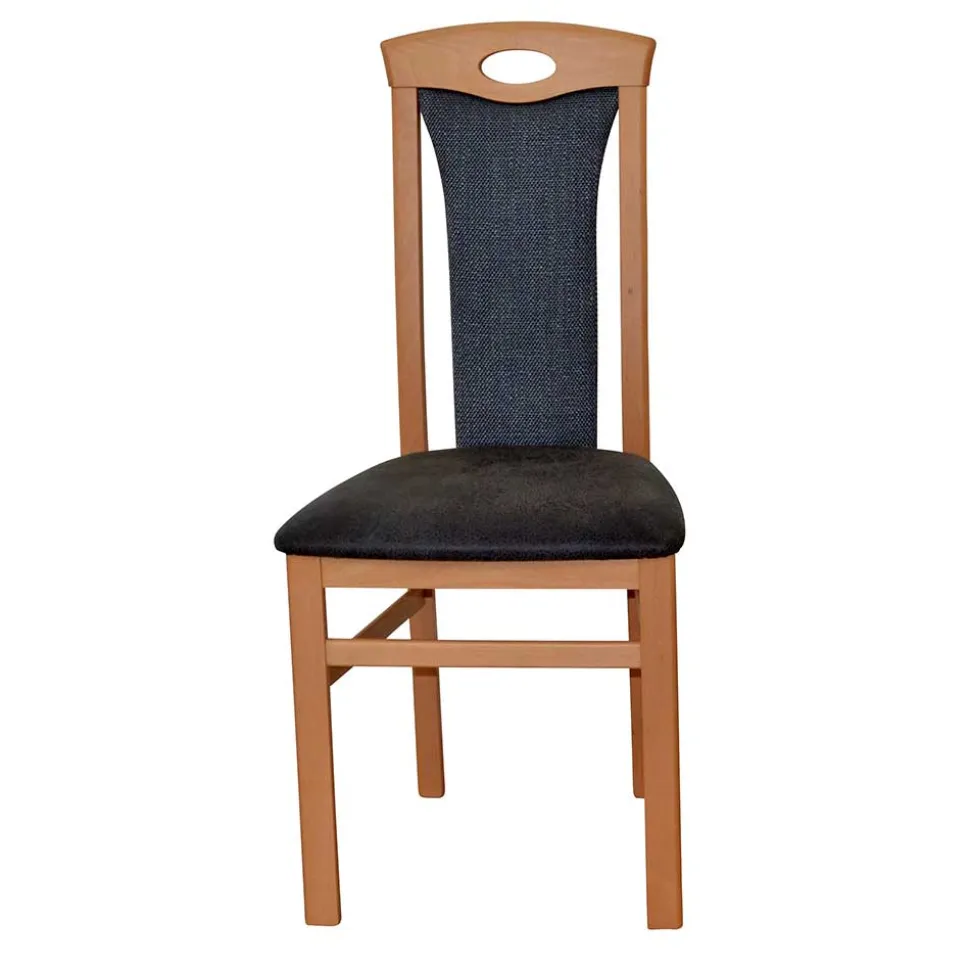 Holzstühle in Buche & Anthrazit - Moyico (2er Set)