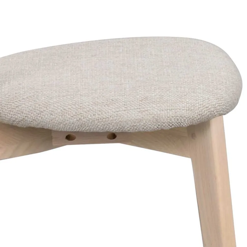 Holzstühle mit Polstersitz - Mikene (2er Set)