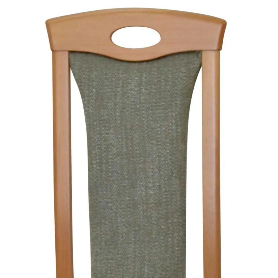 Holzstuhl mit Polsterung in Grün - Regnia (2er Set)