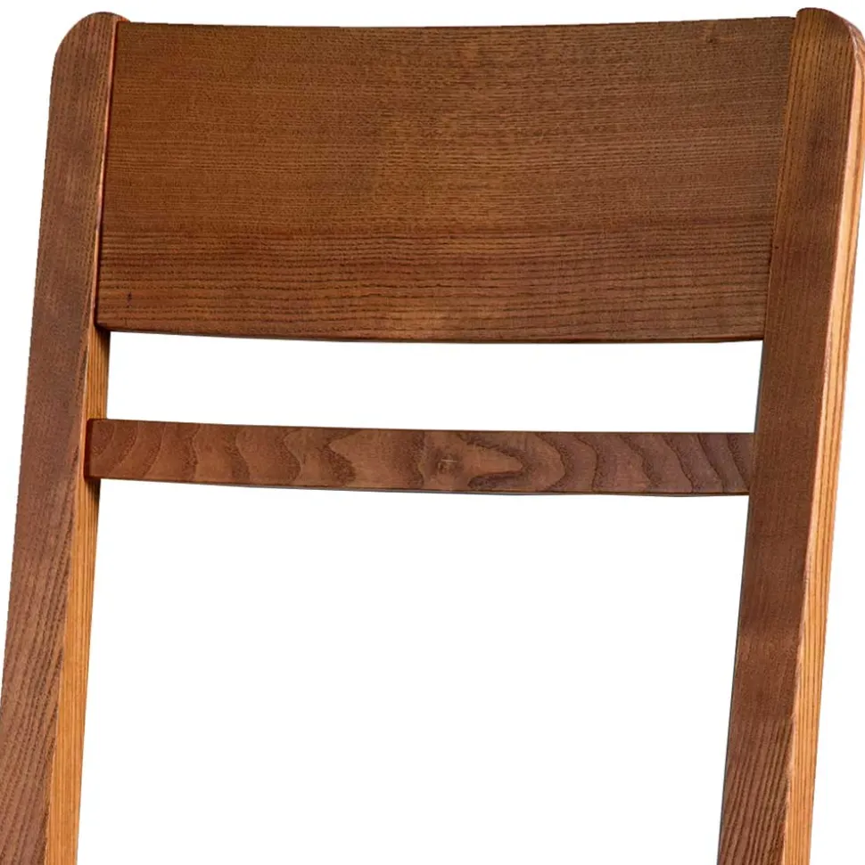 Holzstuhl mit Sitzpolster in Creme Stoff - Altagracia