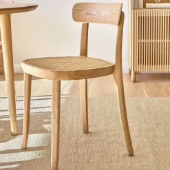 Holzstuhl mit Wiener Geflecht Sitz - Wheel (2er Set)