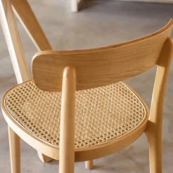 Holzstuhl mit Wiener Geflecht Sitz - Wheel (2er Set)