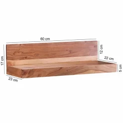 Holz-Wandboard Vislan in L-Form