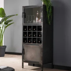 Industrial Barschrank aus Metall - Brayden