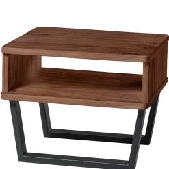 Industrial Bett aus Nussbaum massiv - Bluesa