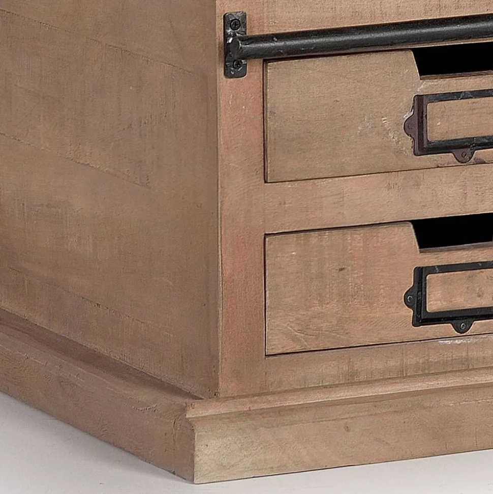 Industrial Chic Couchtisch mit Stauraum - Jantonia