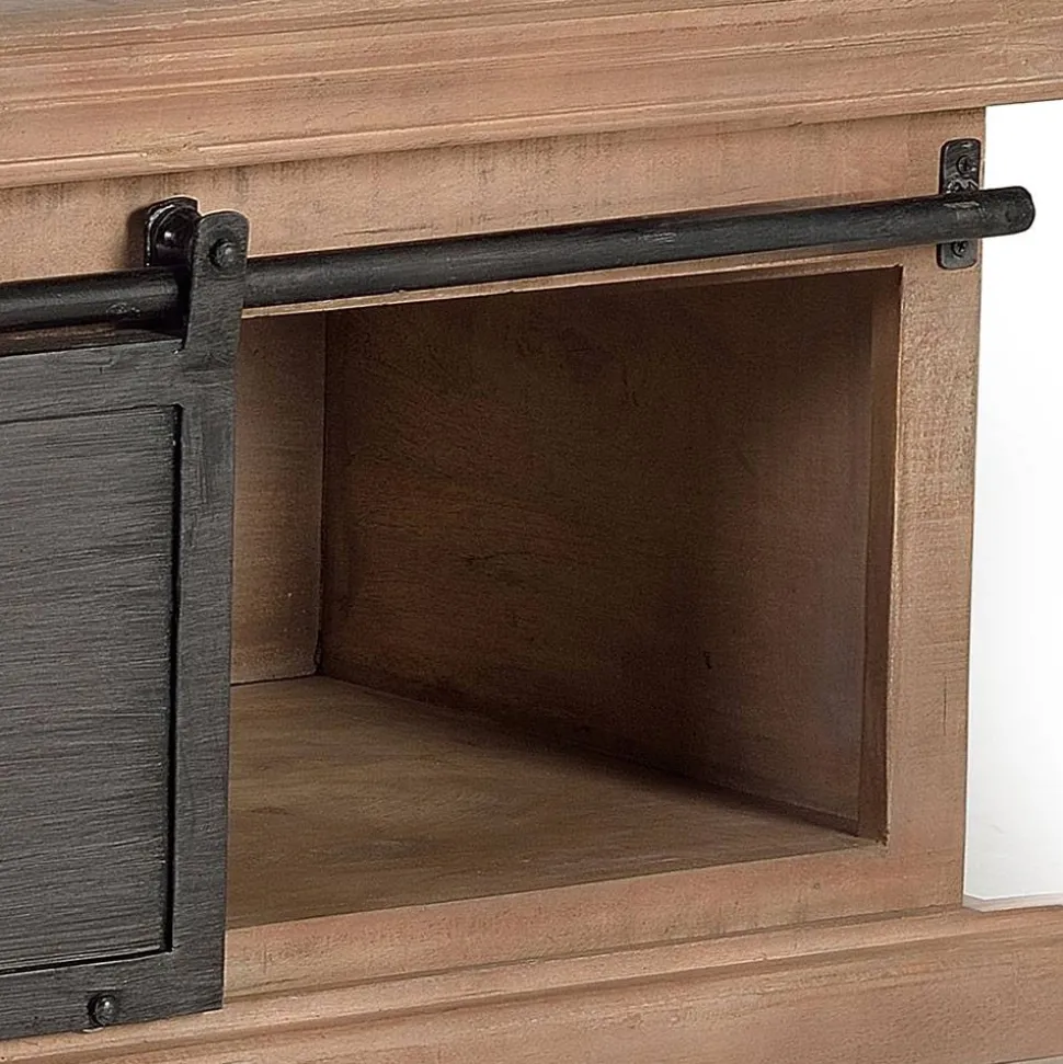 Industrial Chic Couchtisch mit Stauraum - Jantonia