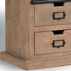 Industrial Chic TV Lowboard mit Schiebetüren - Jantonia