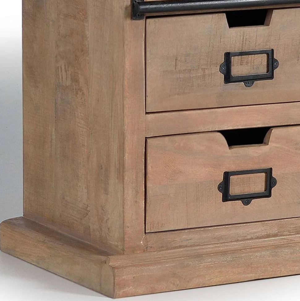 Industrial Chic TV Lowboard mit Schiebetüren - Jantonia