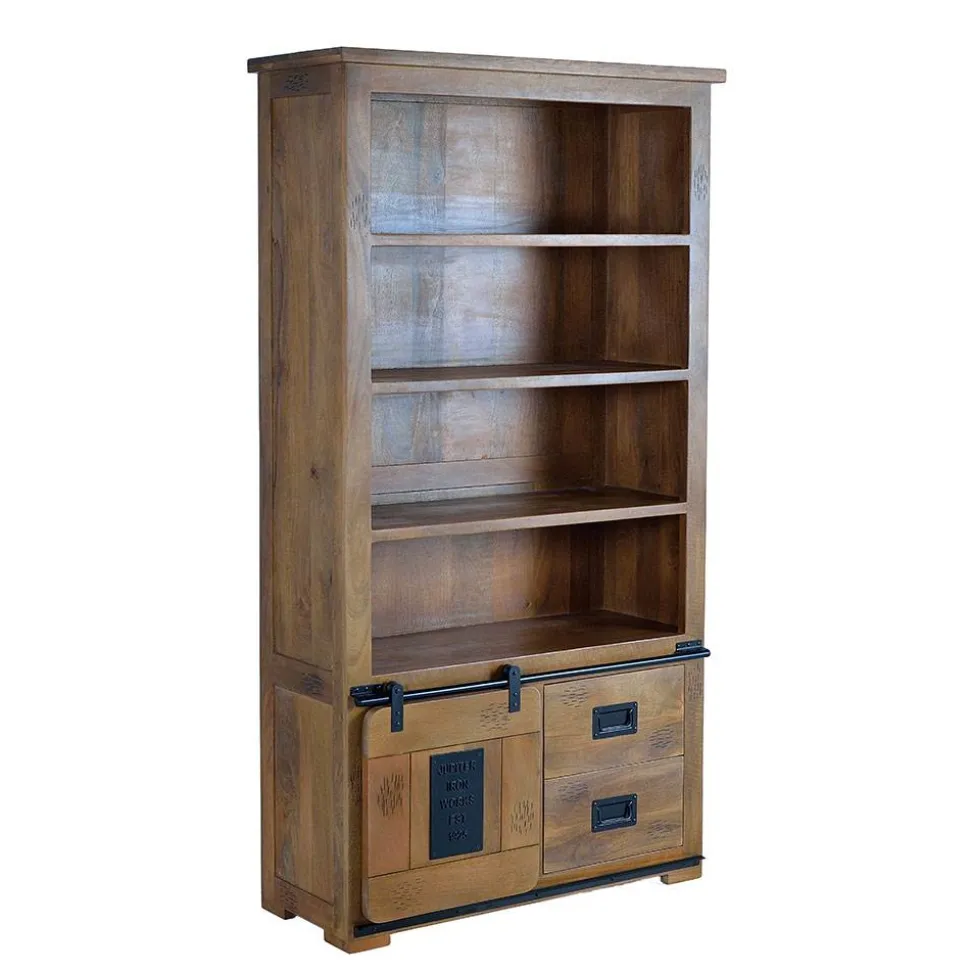 Industrial Design Bücherregal aus Mangoholz - Semian