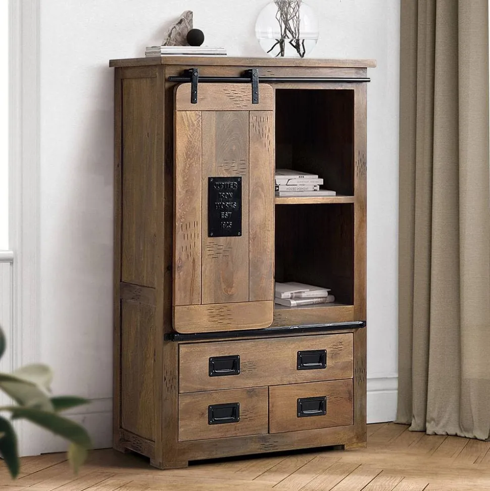 Industrial Design Highboard aus Mangoholz - Semian