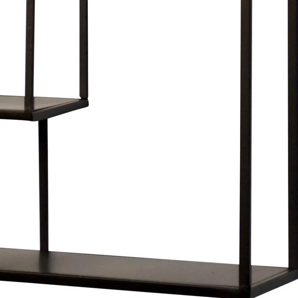 Industrial Hängeregal in Schwarz - 40x60x12 cm - Limburg