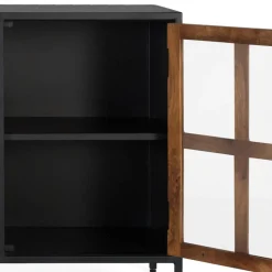 Industrial Kommode mit Glastüren - Hayato