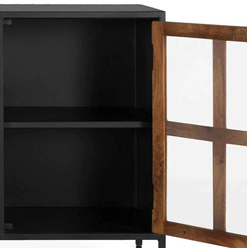 Industrial Kommode mit Glastüren - Hayato