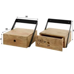 Industrial Nachtkonsolen Duo - Tessina (2er Set)