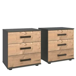 Industrial Schlafzimmereinrichtung Set - Ardila (vierteilig)