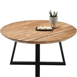 Industrial Sofatisch aus Akazie Massivholz - Mexicano