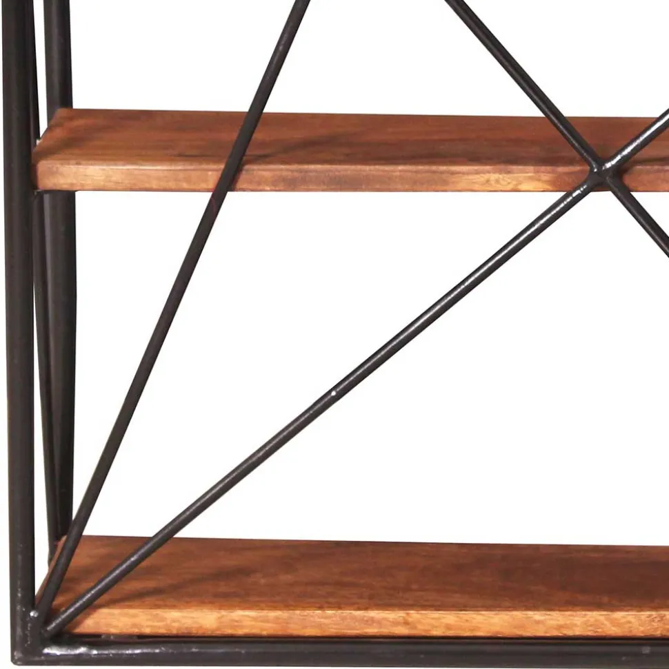 Industrial Style Wandregal ohne Rückwand - Offia