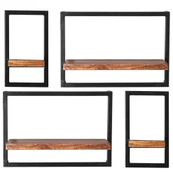 Industrial Wandregal Kombi - Mendoza I (vierteilig)