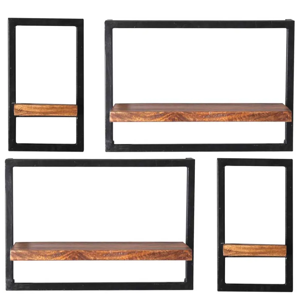 Industrial Wandregal Kombi - Mendoza I (vierteilig)