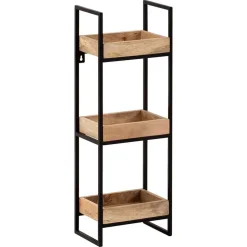 Industrial Wandregal mit drei Ablagen - Karibia