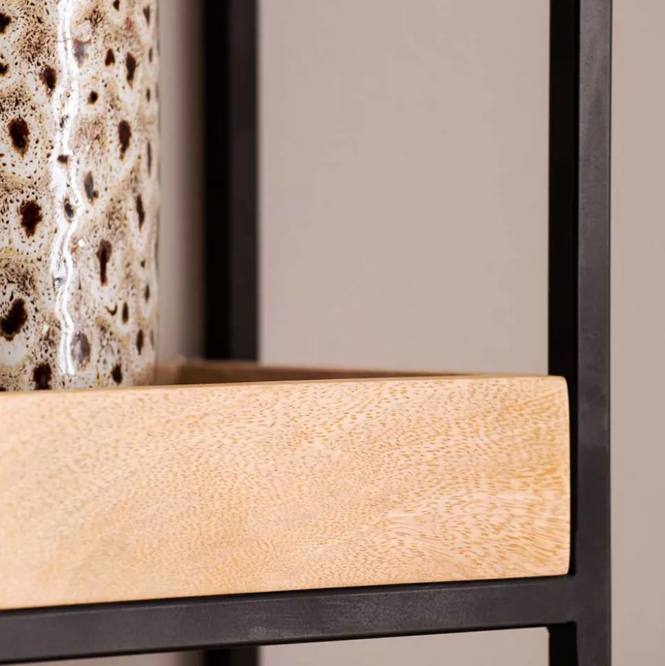 Industrial Wandregal mit drei Ablagen - Karibia