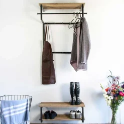 Industry Garderoben Möbel Set - Nostros (zweiteilig)