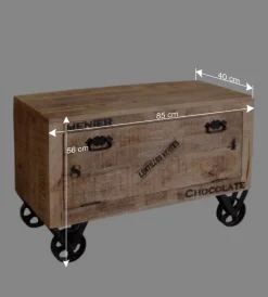 Industry Garderobenmöbel Indri aus Mangobaum Massivholz (sechsteilig)
