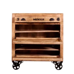 Industry Garderobenmöbel Indri aus Mangobaum Massivholz (sechsteilig)