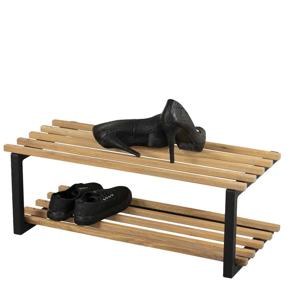 Industry Schuhregal in Schwarz & Natur - Zoccos