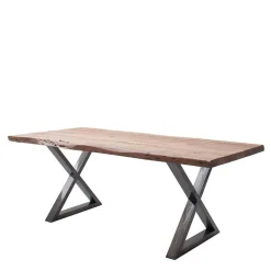 Industry Style Esstisch mit Baumkanten - Lymesca