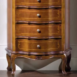 Italienische Hochkommode Dentro mit 5 Schubladen