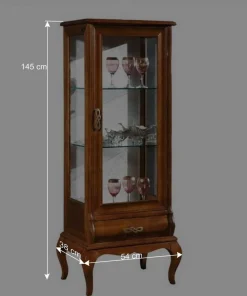 Italienische Vitrine in Nussbaumfarben - Motiz