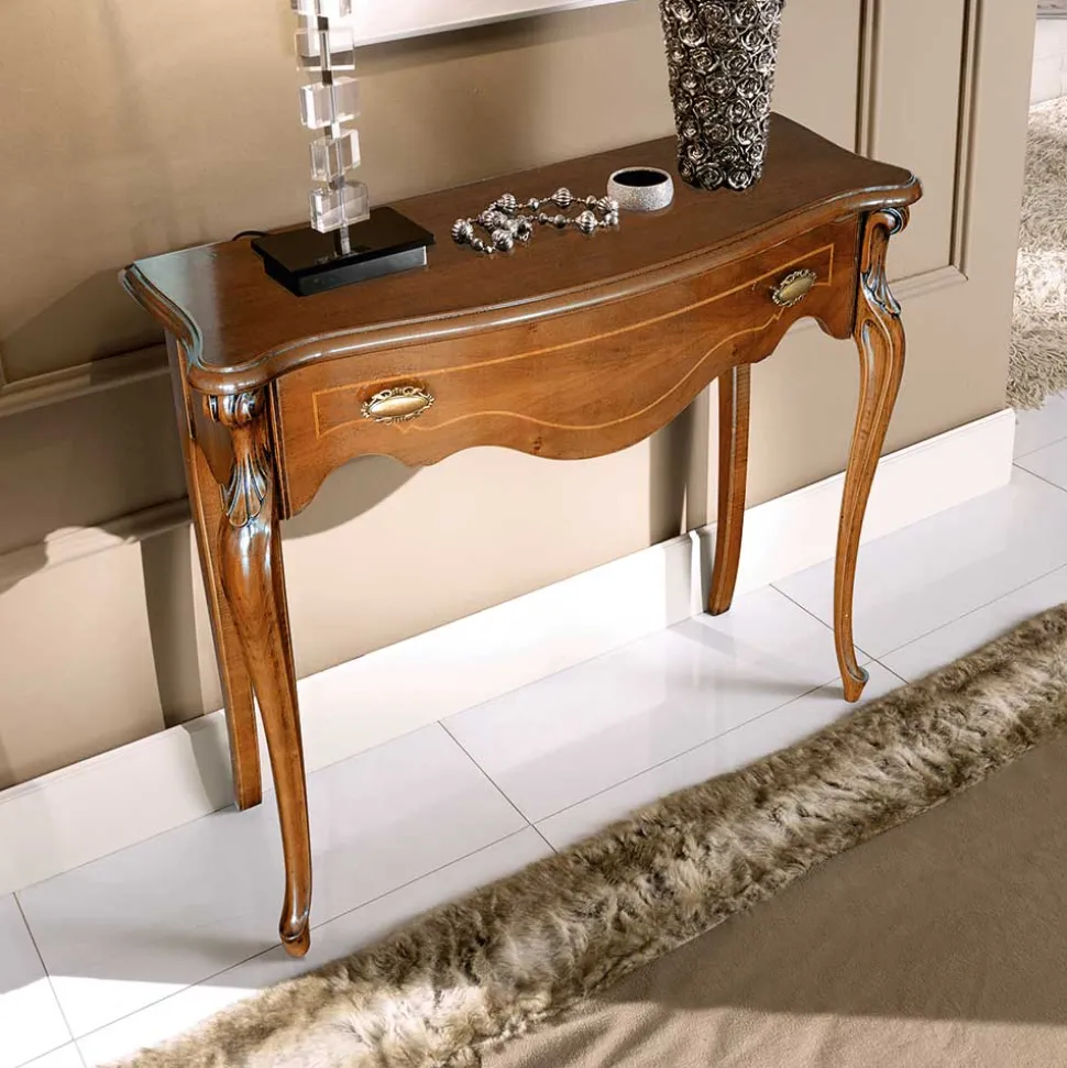 Italienischer Konsolentisch mit einer Schublade - Carlenna