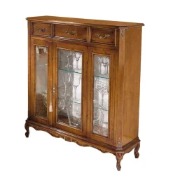 Italienischer Vitrinenschrank 107x100x46 cm - Carlenna II