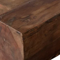 Japandi Couchtisch in Dunkelbraun - Houston