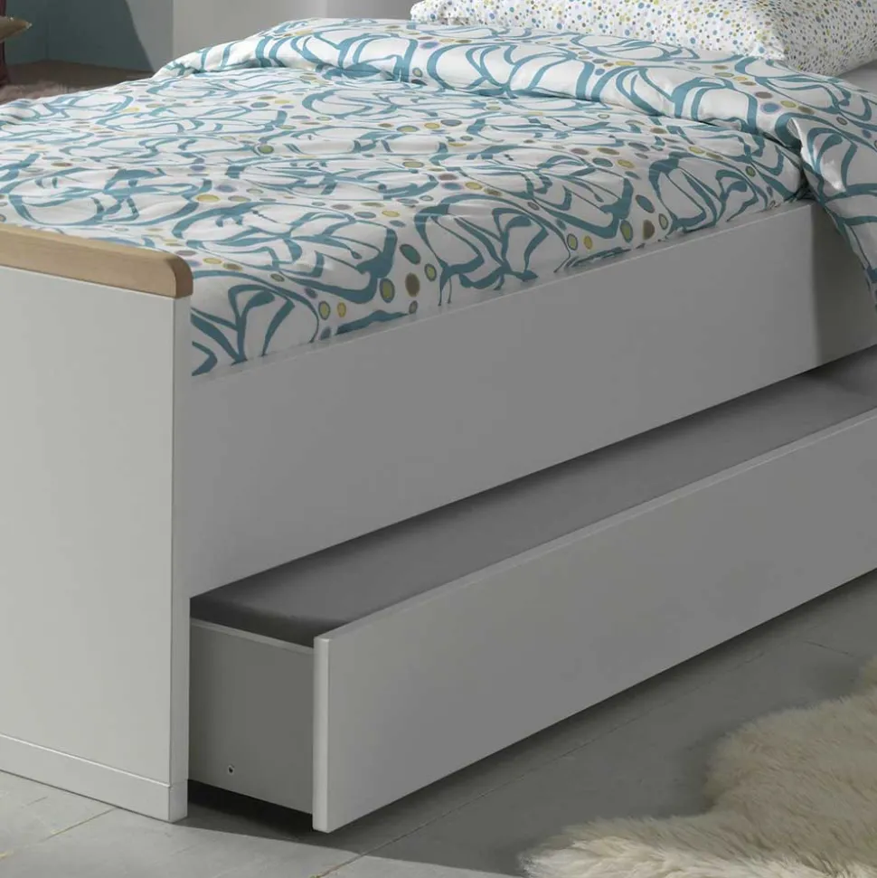 Jugendbett & Nachtkommode & Schrank - Eldrus (dreiteilig)