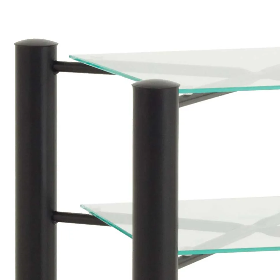 Jugendbett Lioberta aus schwarzem Metall (zweiteilig)