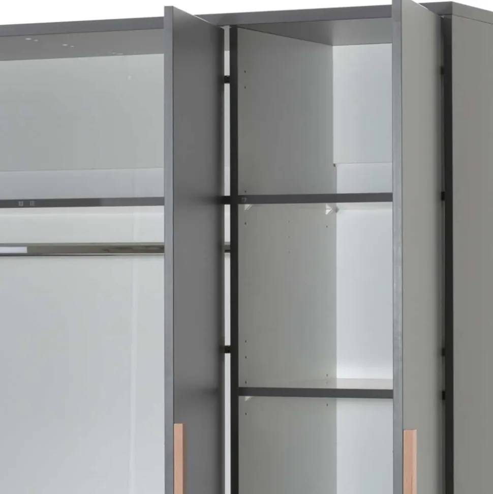 Jugendmöbel Kombination in Anthrazit - Navlius (vierteilig)