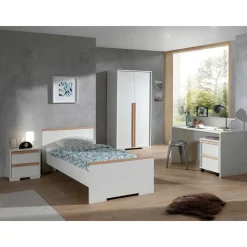 Jugendzimmer Ausstattung in Weiß - Eldrus (fünfteilig)