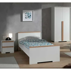 Jugendzimmer Ausstattung in Weiß - Eldrus (fünfteilig)