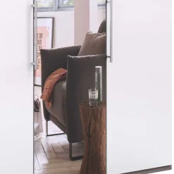 Jugendzimmer Kleiderschrank mit Spiegel & Glas Weiß - Empresian